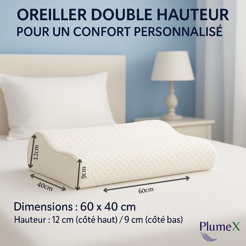 PlumeX – L’oreiller ergonomique à mémoire de forme