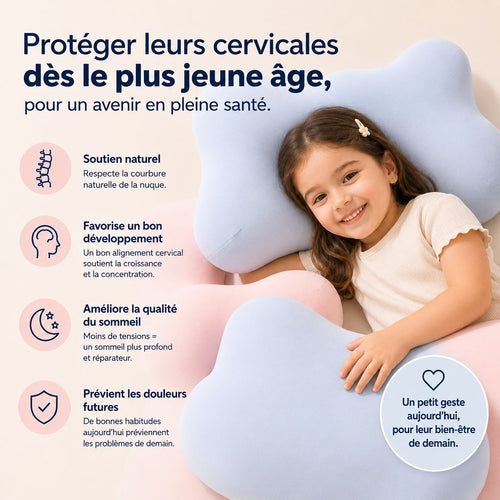Oreiller Ergonomique pour Enfant PlumeX