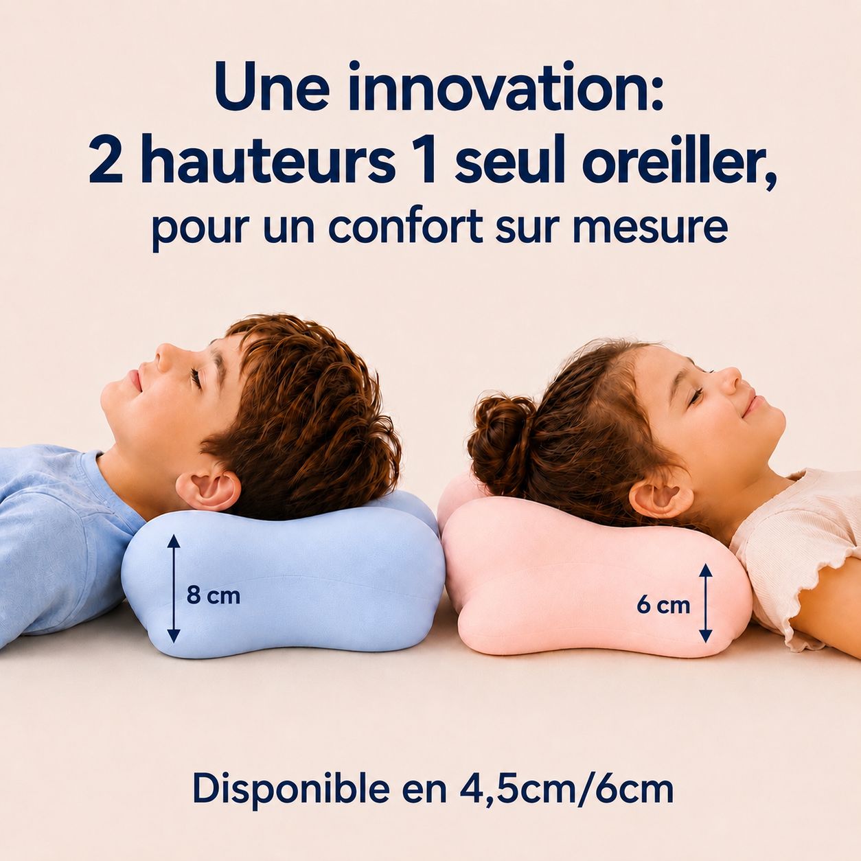 Oreiller Ergonomique pour Enfant PlumeX