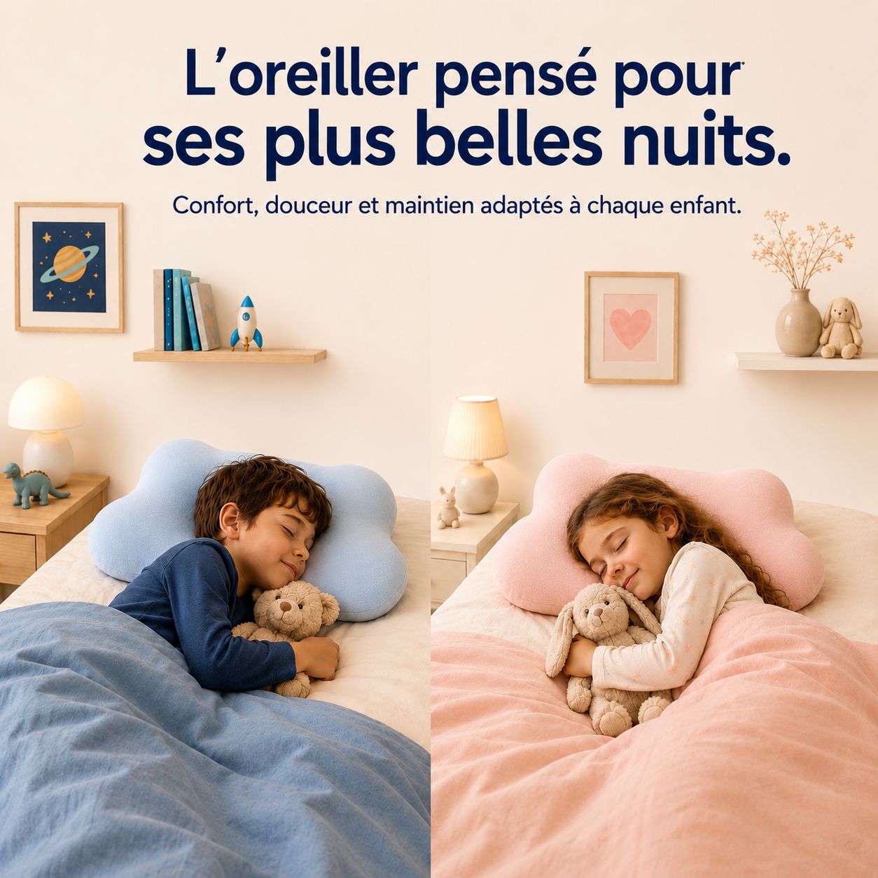 Oreiller Ergonomique pour Enfant PlumeX