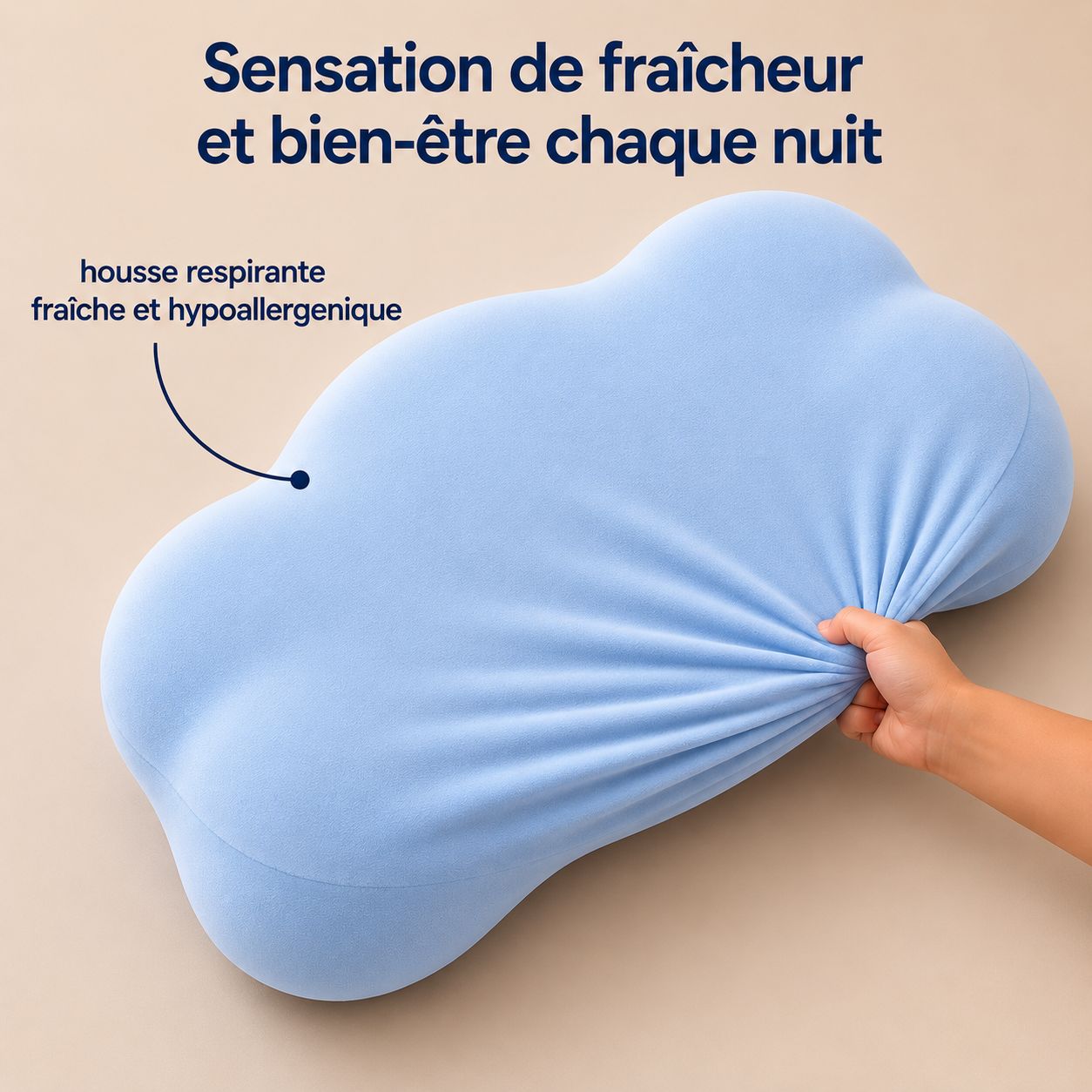 Oreiller Ergonomique pour Enfant PlumeX