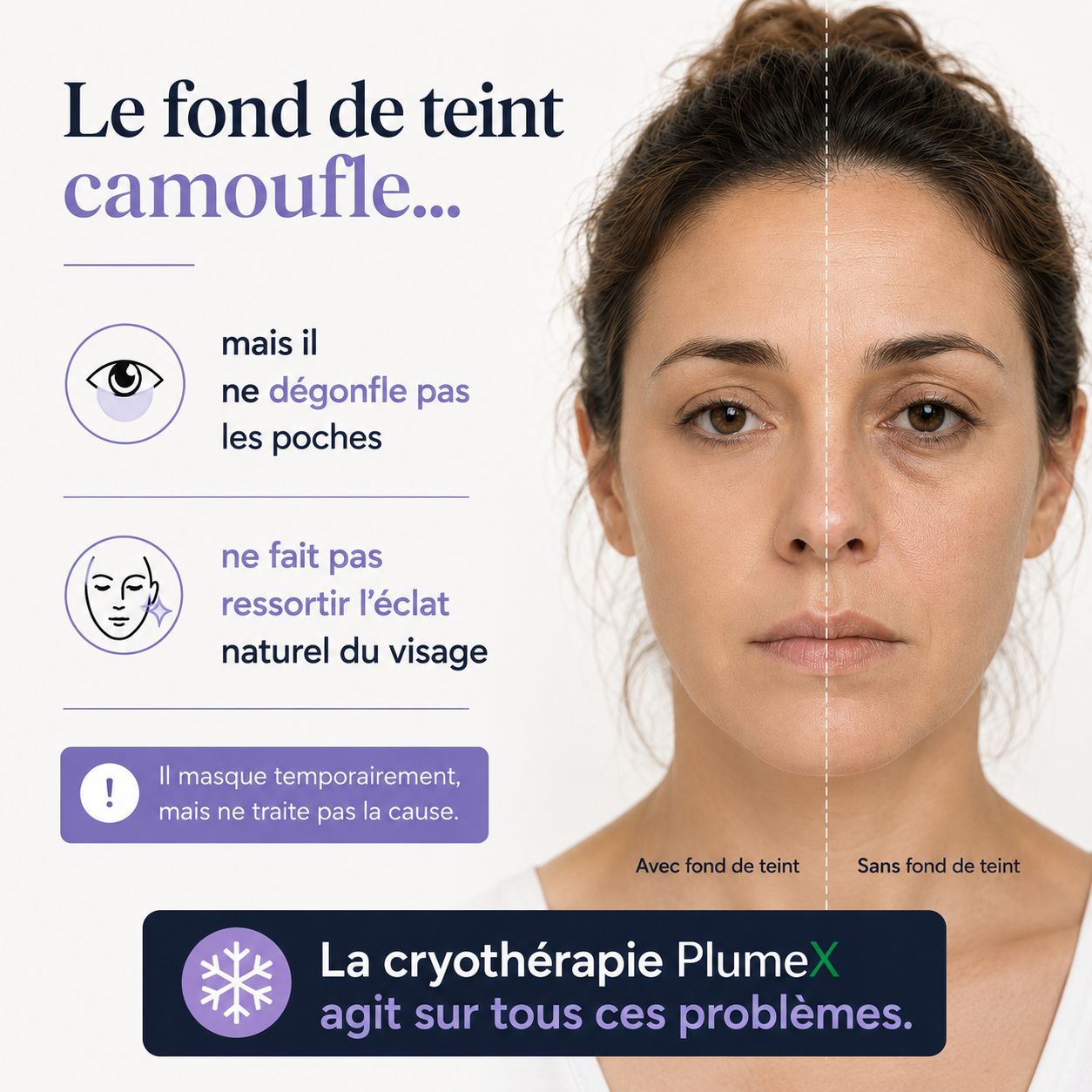 Masque Cryo PlumeX™ | Beauté par le Froid • Raffermit • Décongestionne • Anti-Migraine